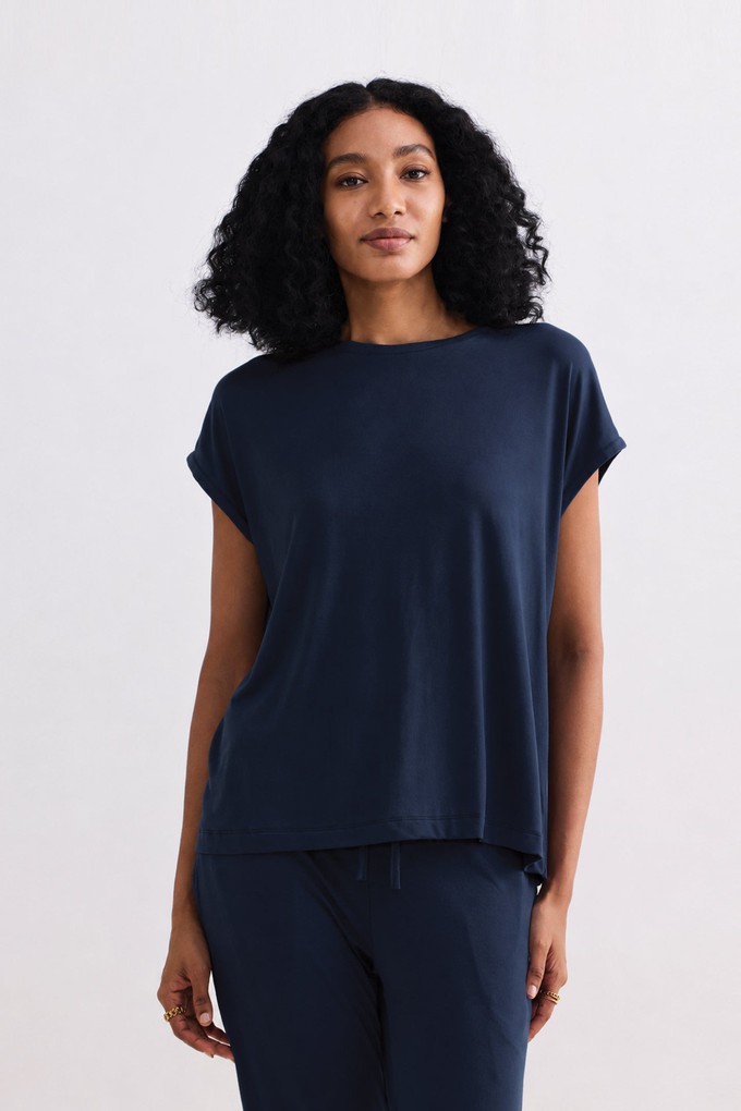 Relaxed Tee Set In Navy from Reistor