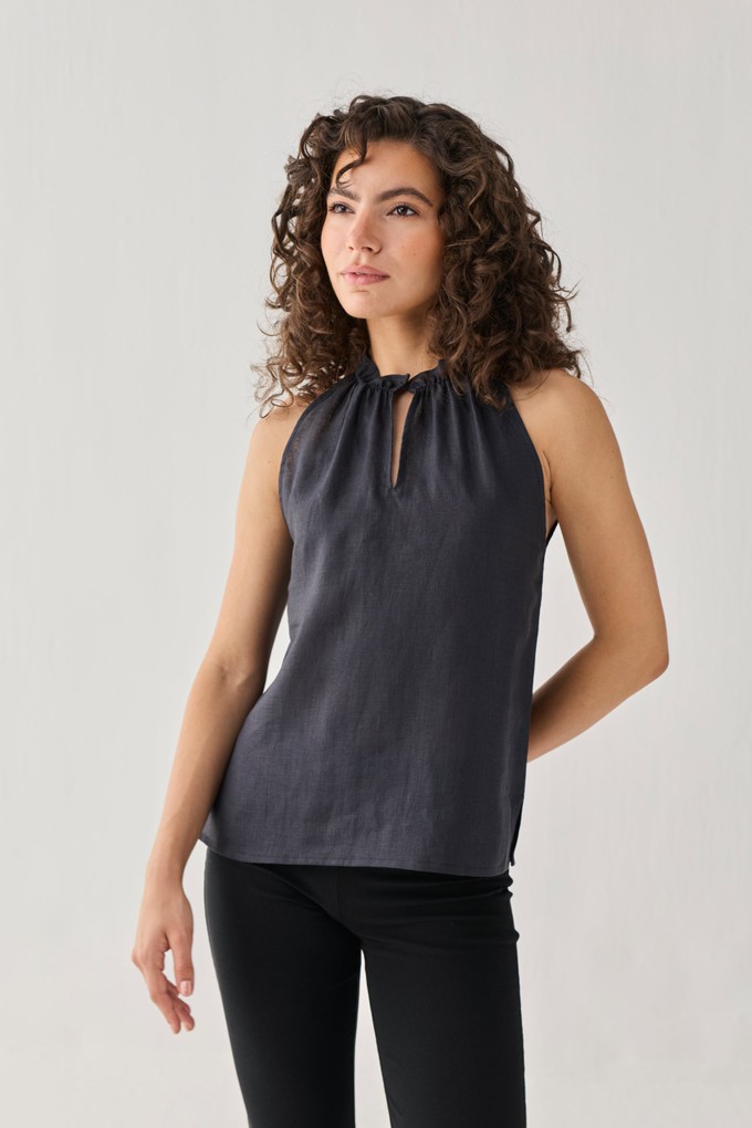Halter Neck Top in Black from Reistor