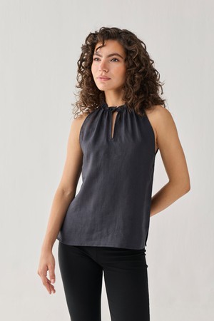 Halter Neck Top in Black from Reistor