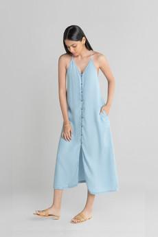 In the Mood for Love Denim Maxi Dress via Reistor