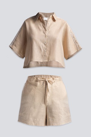 Boxy Shirt with Lace Set from Reistor