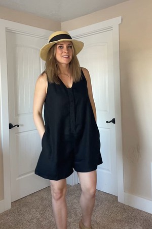 Romp and Play Romper in Black from Reistor