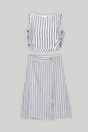 Breezy Summer Set in Linen Stripes from Reistor