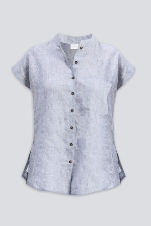 Relaxed-fit Shirt in Linen Stripes from Reistor