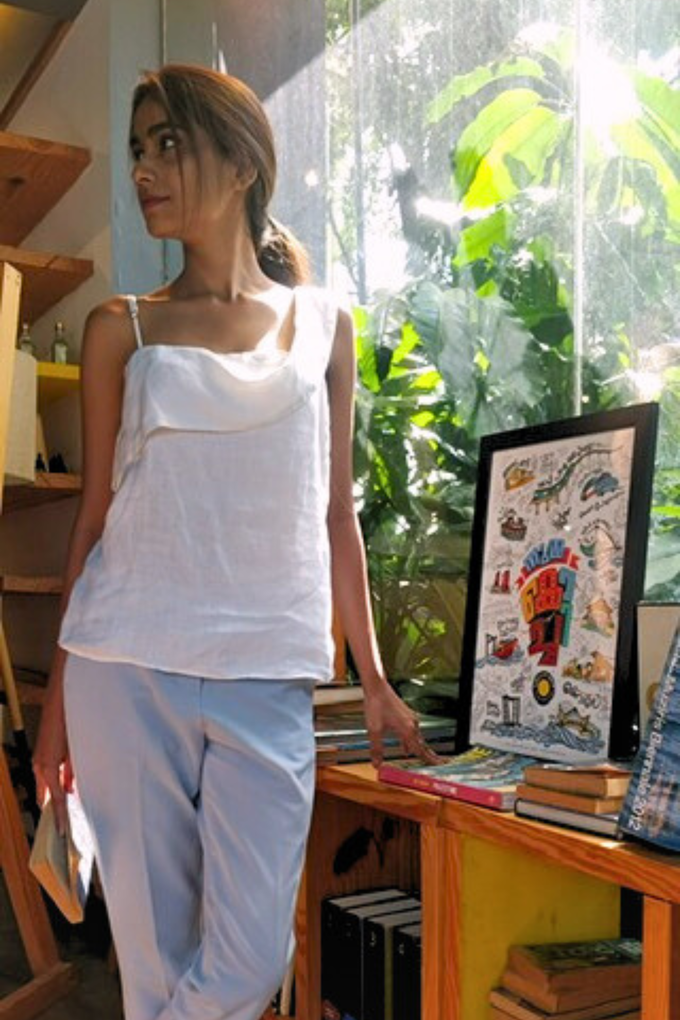 Wandering Wave Shirt in White from Reistor