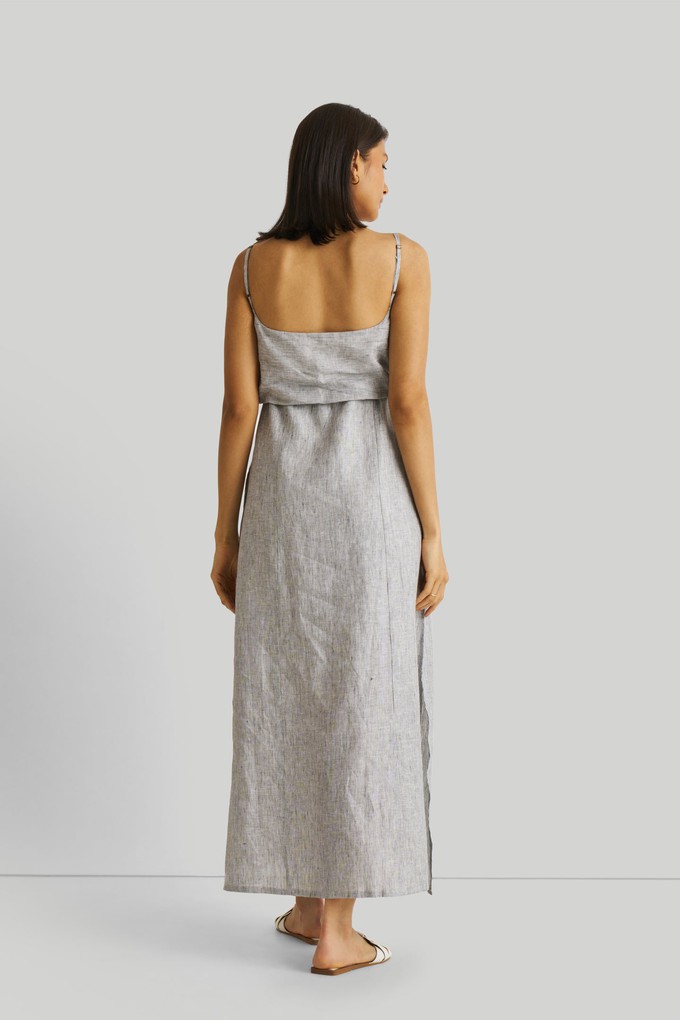 Strappy Pin Striped Maxi Dress from Reistor