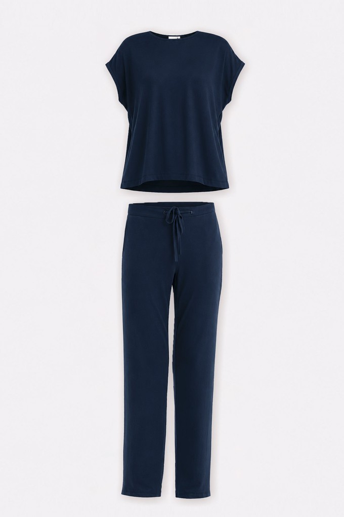 Relaxed Tee Set In Navy from Reistor