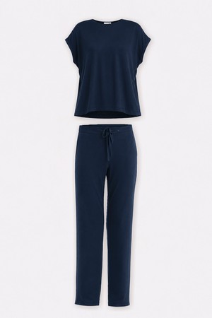 Relaxed Tee Set In Navy from Reistor