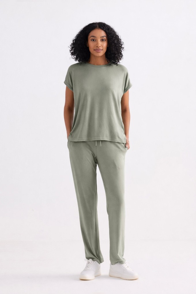 Wide Leg Pant in Olive from Reistor