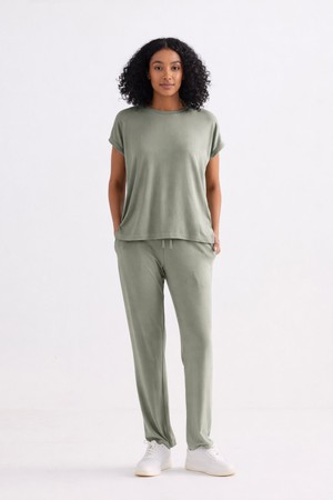 Wide Leg Pant in Olive from Reistor