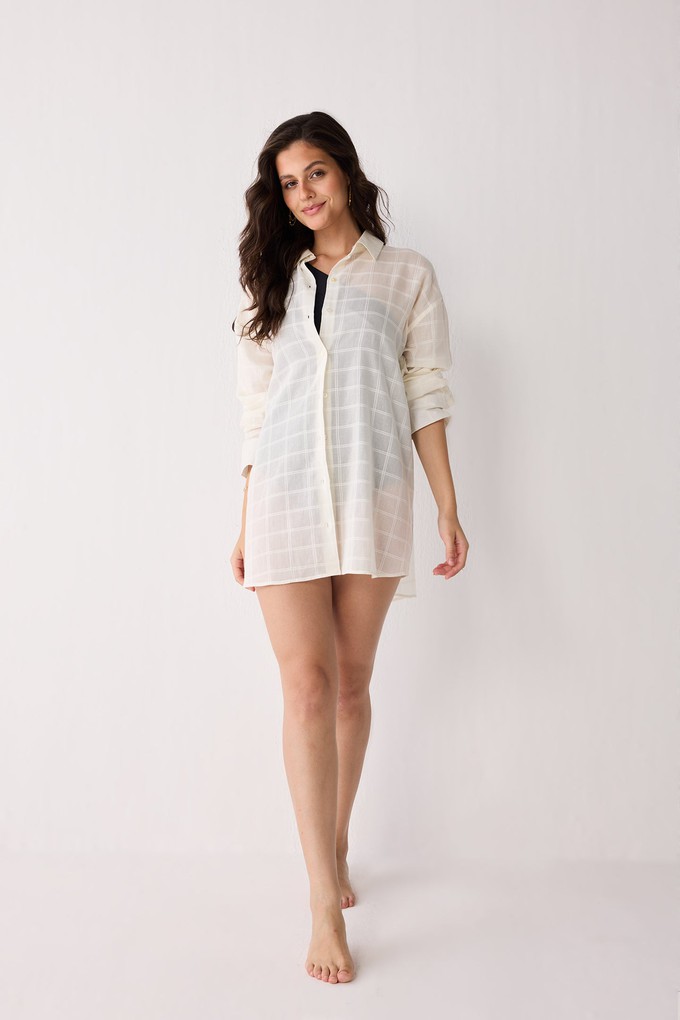 Oversized Shirt in Textured Checks from Reistor