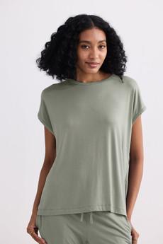 Relaxed Tee in Olive via Reistor