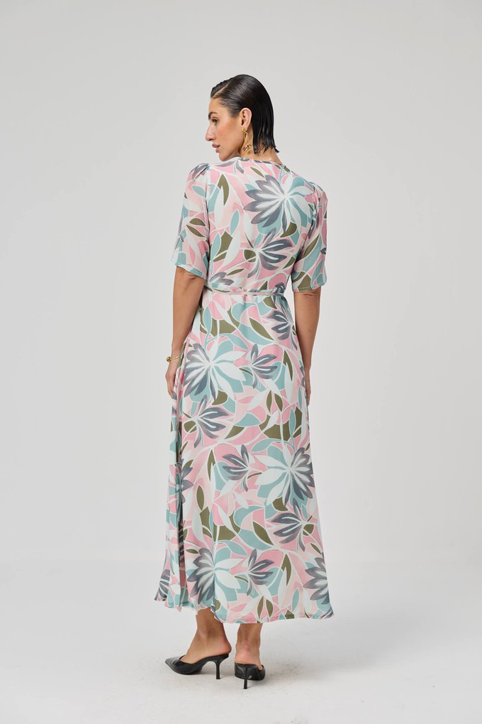 Maxi Wrap Dress in Multi Florals from Reistor