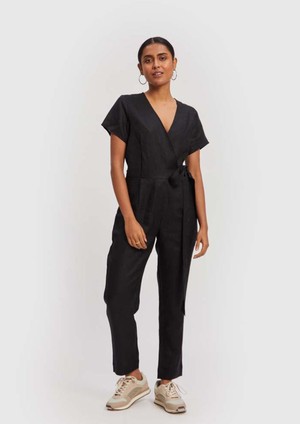 Cropped Wrap Jumpsuit from Reistor
