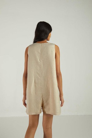 Romp and Play Romper In Neutral Beige from Reistor