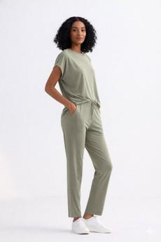 Wide Leg Pant in Olive via Reistor