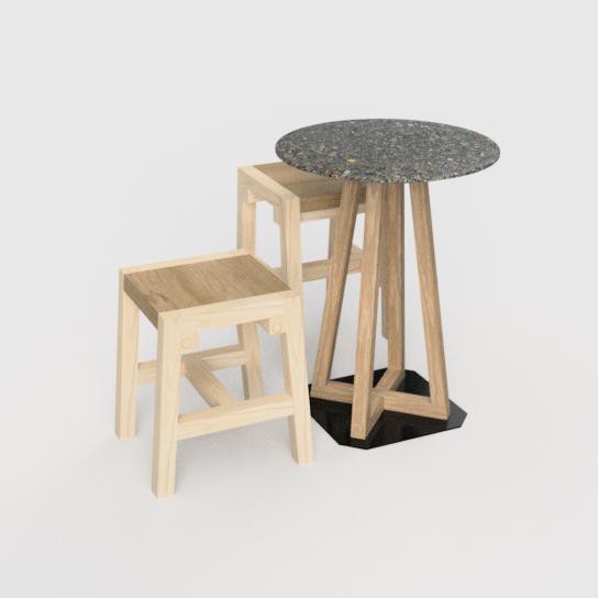Round Cafe Table from Revive Innovations