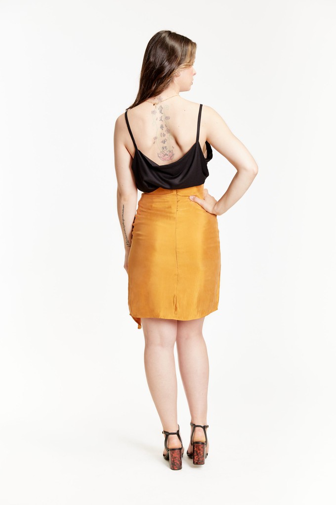 Gold High Waisted Split Skirt from Roses & Lilies