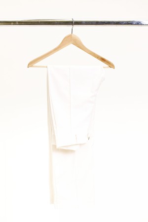 White High Waisted Straight Pantalon from Roses & Lilies