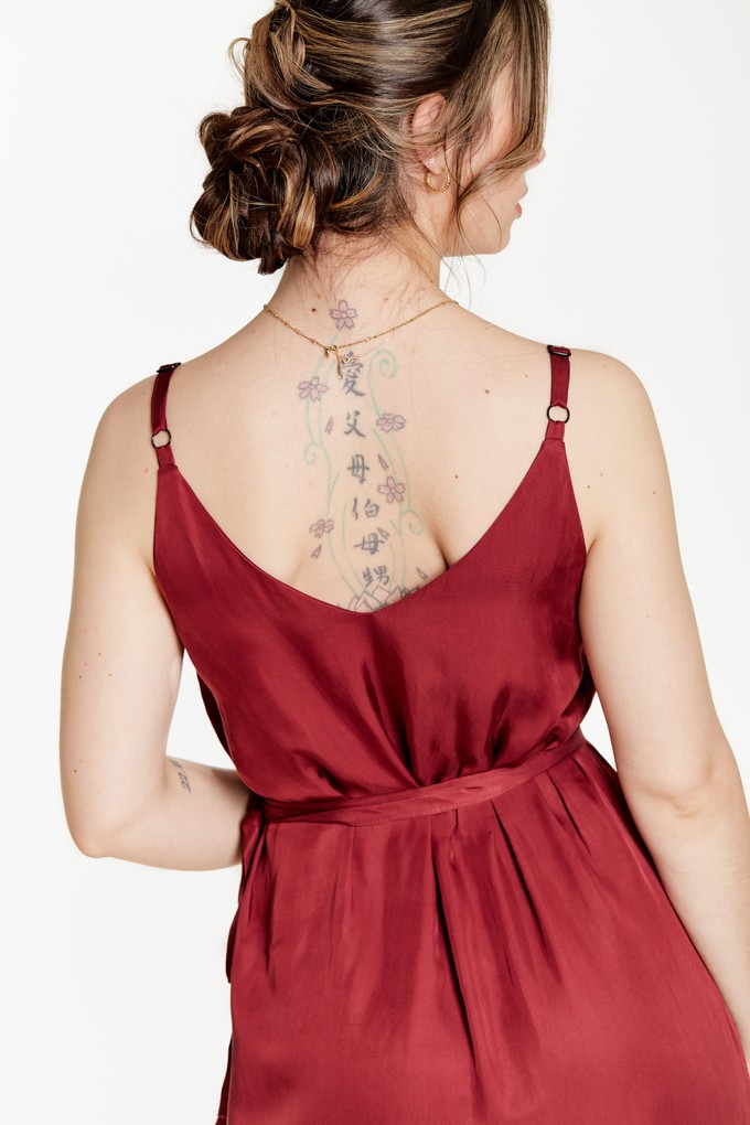 Vegan Silk Wrap Dress from Roses & Lilies