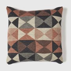 Patchwork Cushion | Plaster + Charcoal Grey from ROVE