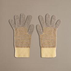 Marl Gloves | Natural & Yellow via ROVE