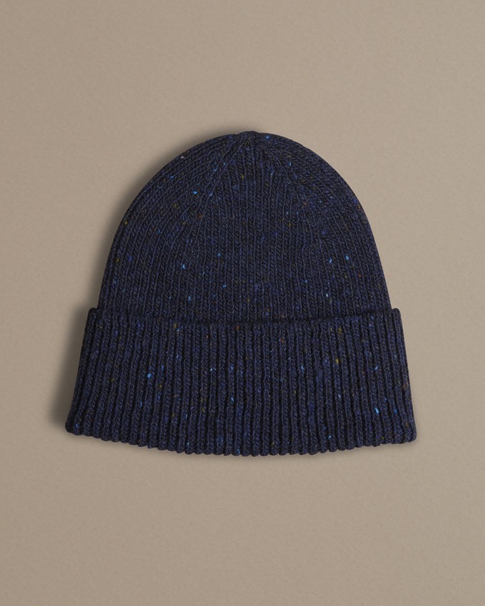 Unisex Donegal Beanie | Navy Blue from ROVE