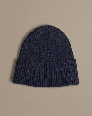 Unisex Donegal Beanie | Navy Blue from ROVE