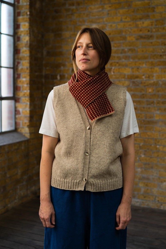 Small Check Scarf | Red from ROVE