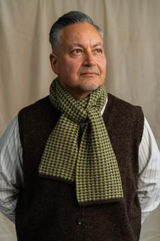 Small Check Scarf | Green via ROVE
