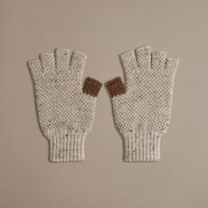British Wool Fingerless Gloves | Un-Dyed Nepp via ROVE
