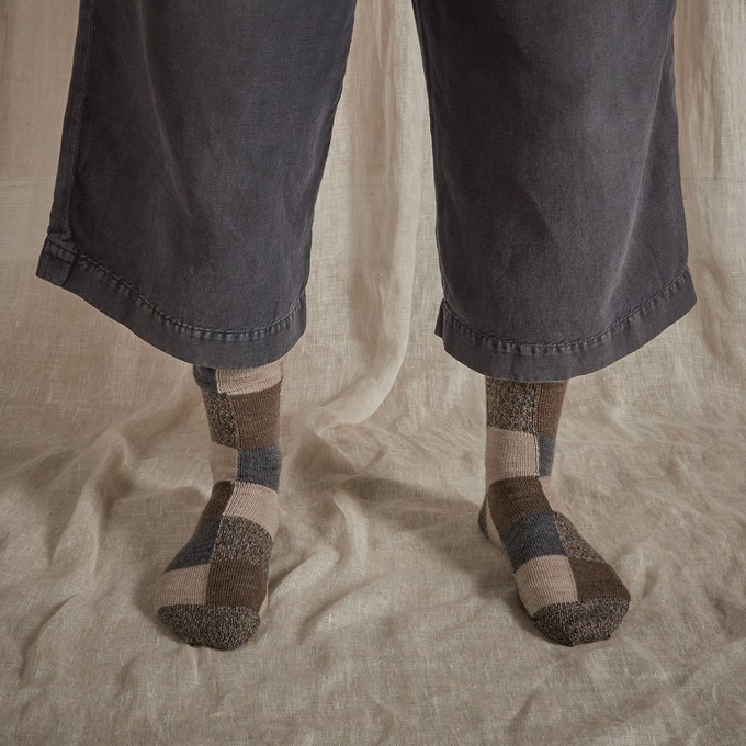 Fine Merino Wool Socks | Earth Patchwork from ROVE