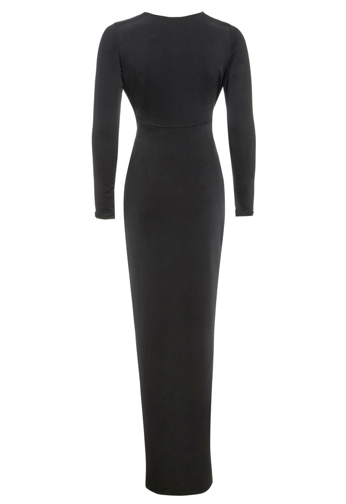 Black Twisted Front Dress from Sarvin