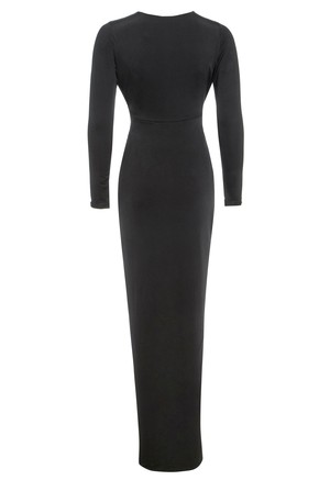 Black Twisted Front Dress from Sarvin
