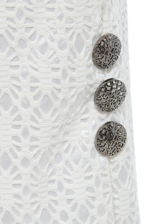 White Lace Bodycon Skirt from Sarvin