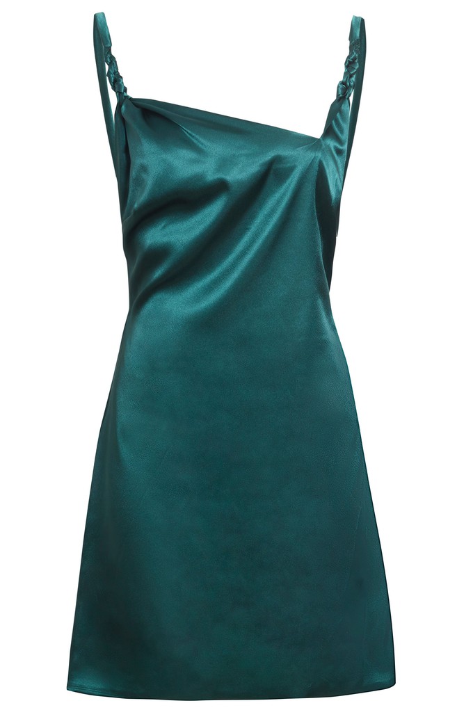 Green Backless Mini Dress from Sarvin
