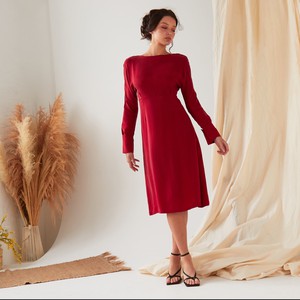 Long Sleeve Midi Dress from Sarvin