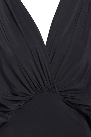 Black Batwing Sleeve Dress from Sarvin
