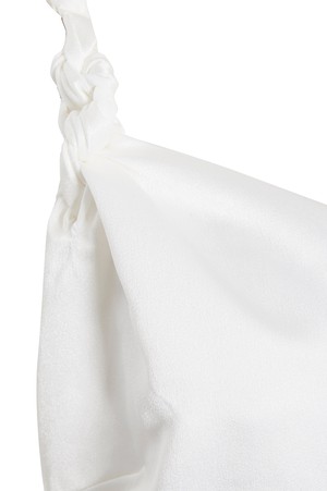 Asymmetric White Maxi Dress from Sarvin