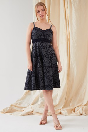 Jacquard Fit And Flare Dress from Sarvin