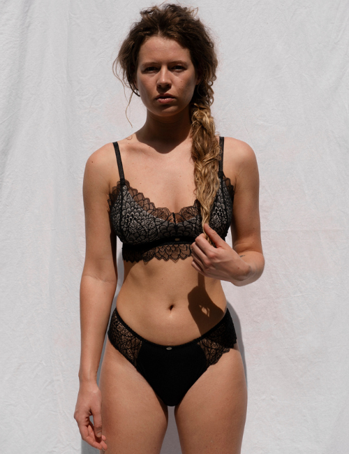 Willow Bra - Black Contrast from Savara Intimates