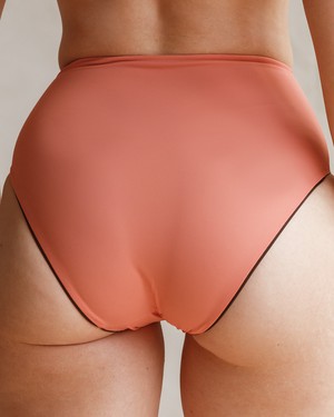 Bikini Bottom - Jasmine Brown/Pink from Savara Intimates