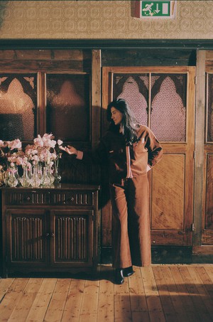 Lela Boxy Shirt, Caramel Organic Cotton Corduroy from Saywood.