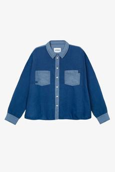 Lela Patch Pocket Shirt, Japanese Denim via Saywood.