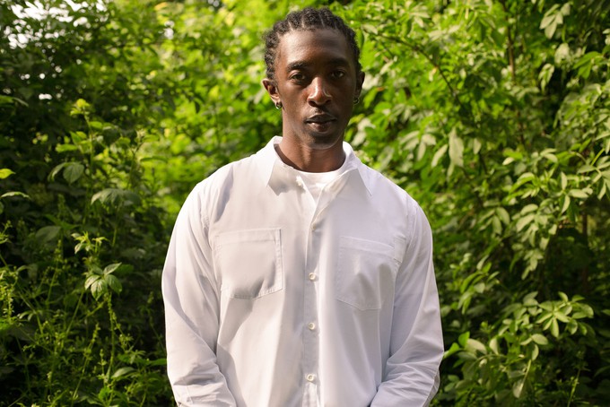 Mens Eddy Patch Pocket Shirt, White Cotton Bamboo from Saywood.