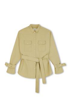 Zadie Boyfriend Shirt, Olive Khaki via Saywood.