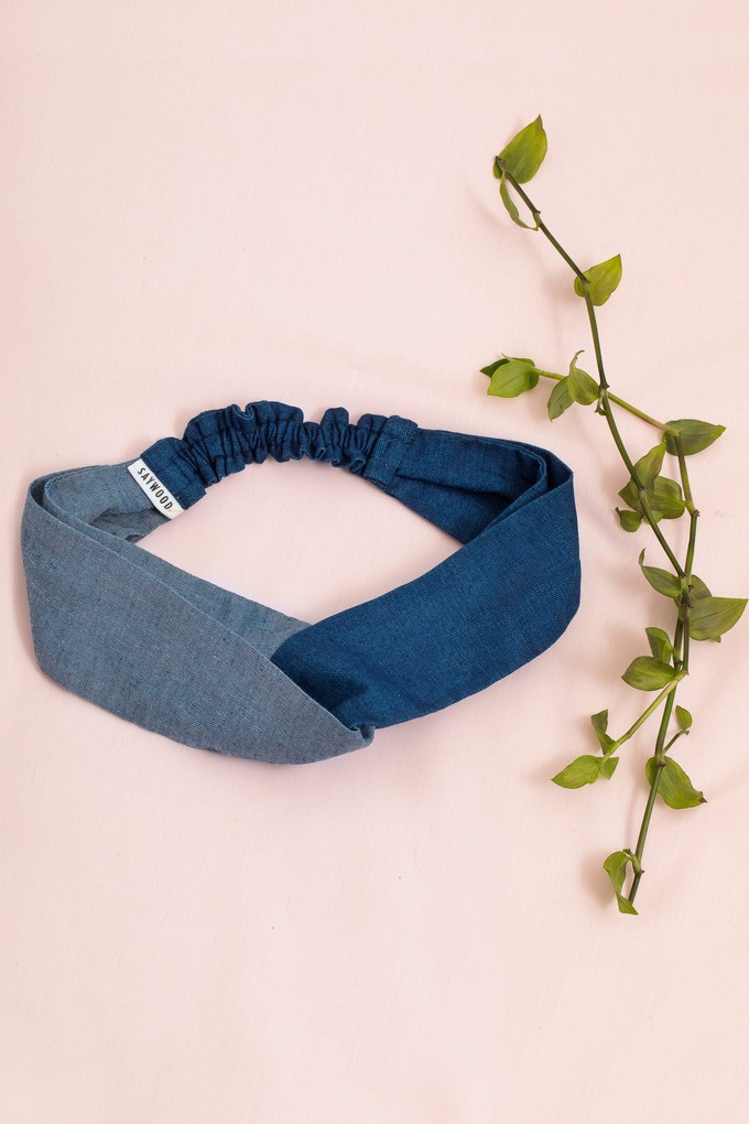 Thandi Headband, Zero Waste, Japanese Denim from Saywood.