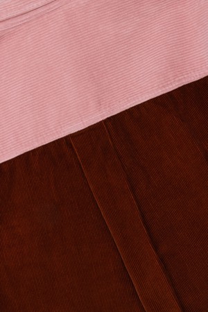 Lela Boxy Shirt, Caramel Organic Cotton Corduroy from Saywood.