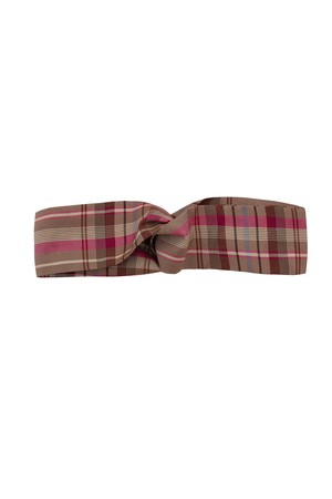 Pink Check Silky Headband & Scrunchie Gift Set from Saywood.