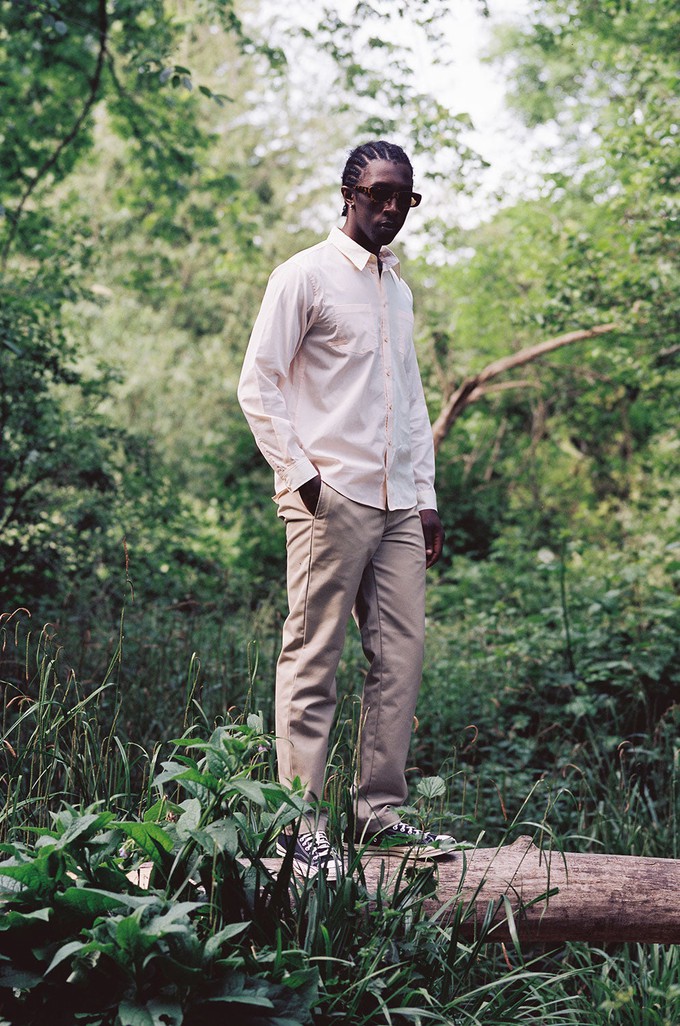Mens Eddy Patchwork Panelled Pocket Shirt, Cotton from Saywood.